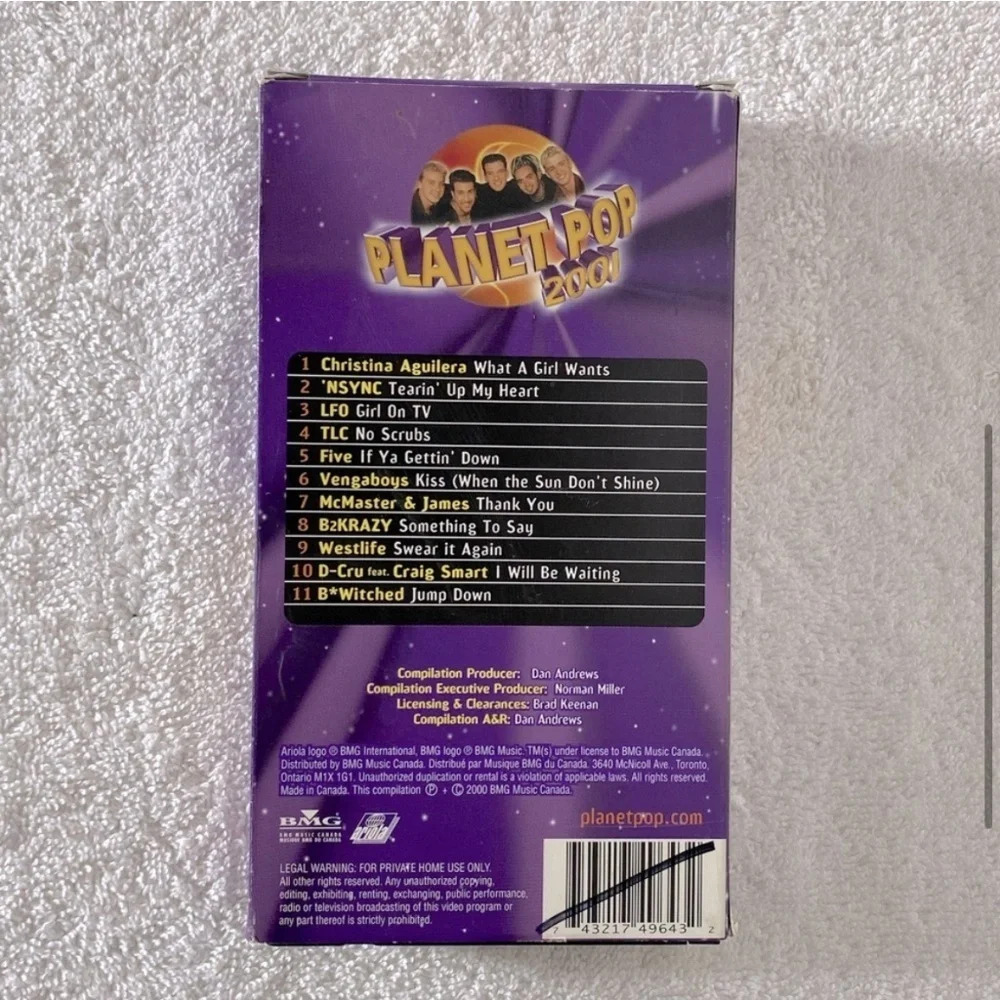 Vintage BMG Planet Pop 2001 VHS Music Video Tape - Picture 5 of 11